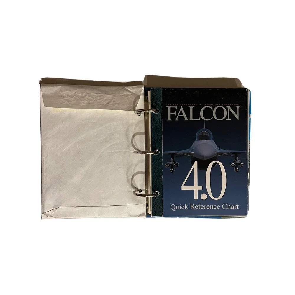 Falcon 4.0 LOT MicroProse Flight Simulator 1998 CD Strategy Guide Manual Binder
